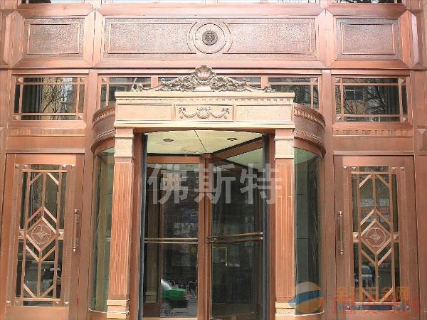 湖南铜门铜旋转门佛斯特专业销售安装