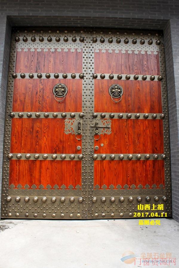 西安别墅庭院铜大门,山西上胡为西安客户定制铜大门