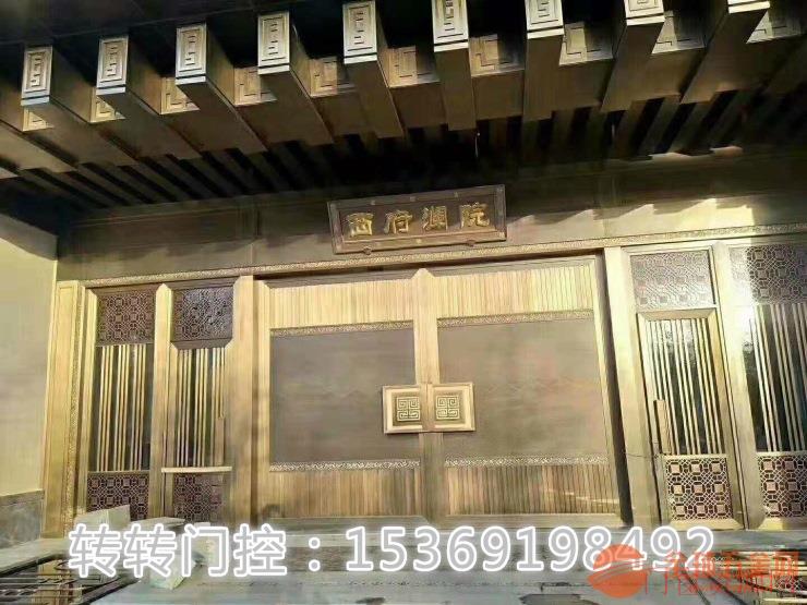 石家庄铜门 铜门新款 进出户铜门 转转门控
