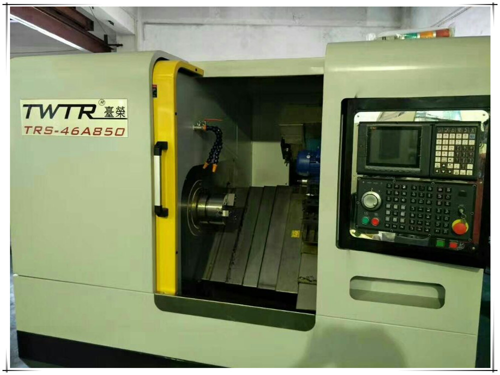 广东台荣TRS-46C850数控车床连体整铸线轨数控车铣复合