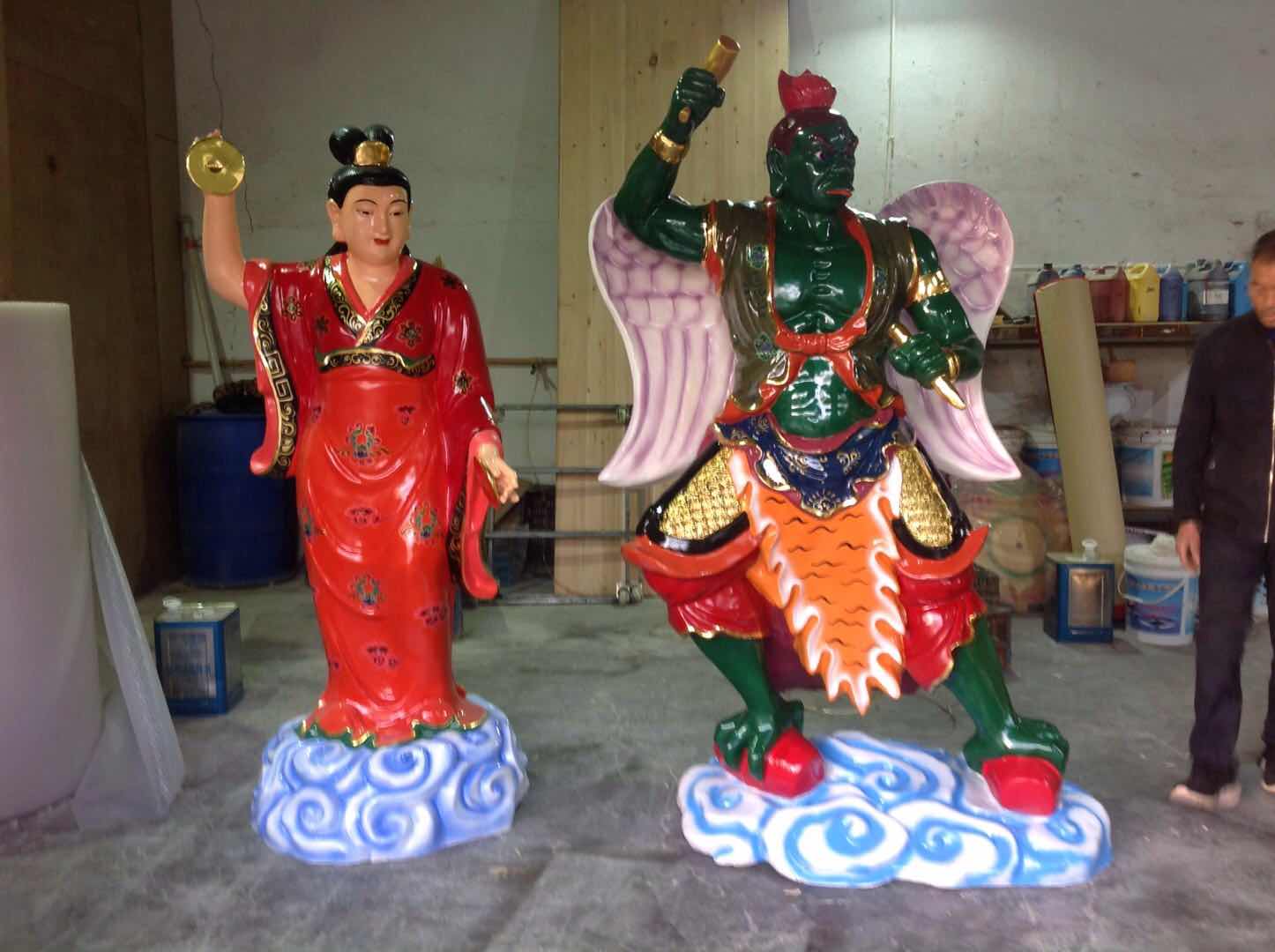 运城1.6米十二老母神像邓州市佛道家工艺厂