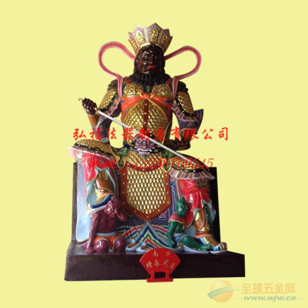 青海寺庙玻璃钢木雕铜铸四大天王玻璃钢木雕铜铸四大天王