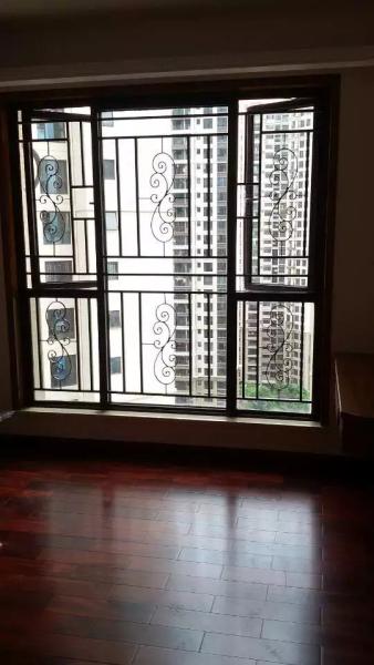 万科阳台窗户铝合金窗花儿童防护网防盗窗安装铝合金窗花